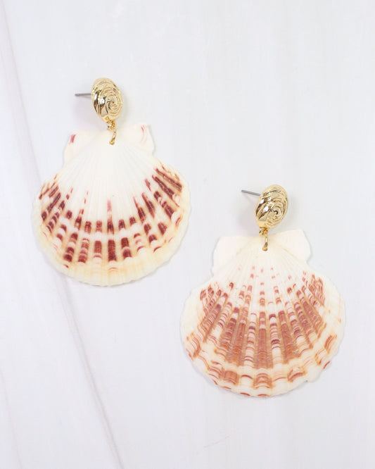 Sallisaw Shell Dangle Earring Natural