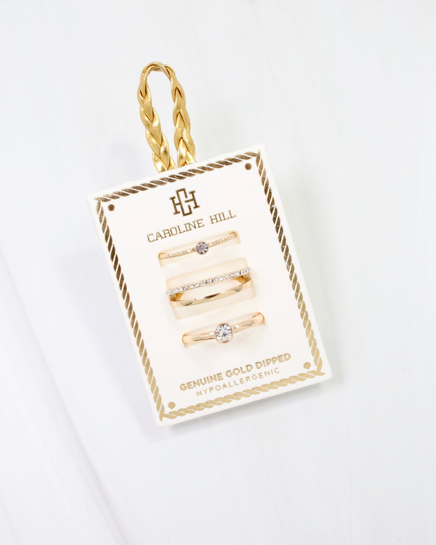 Newbury CZ Ring Set Gold