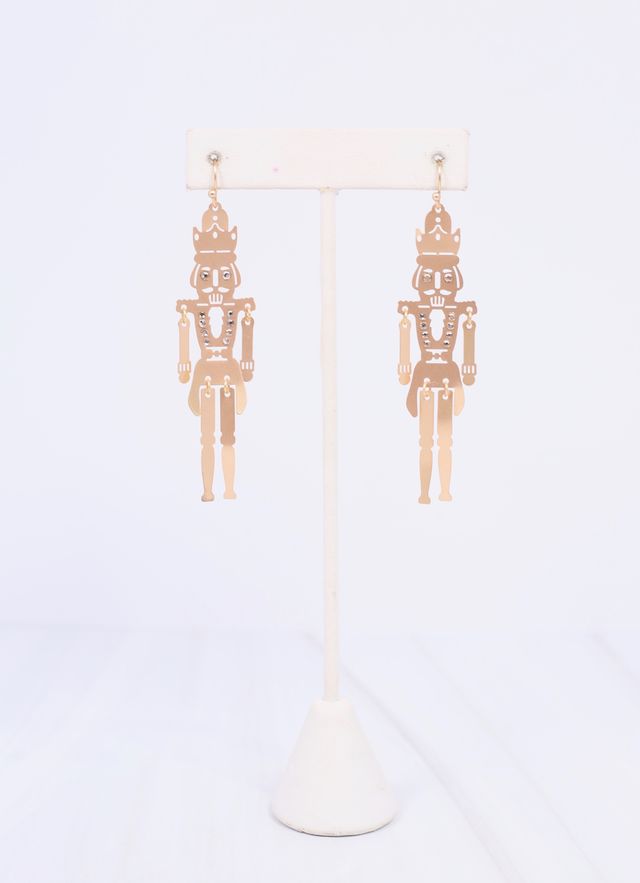 Klaus Nutcracker Earring MATTE GOLD