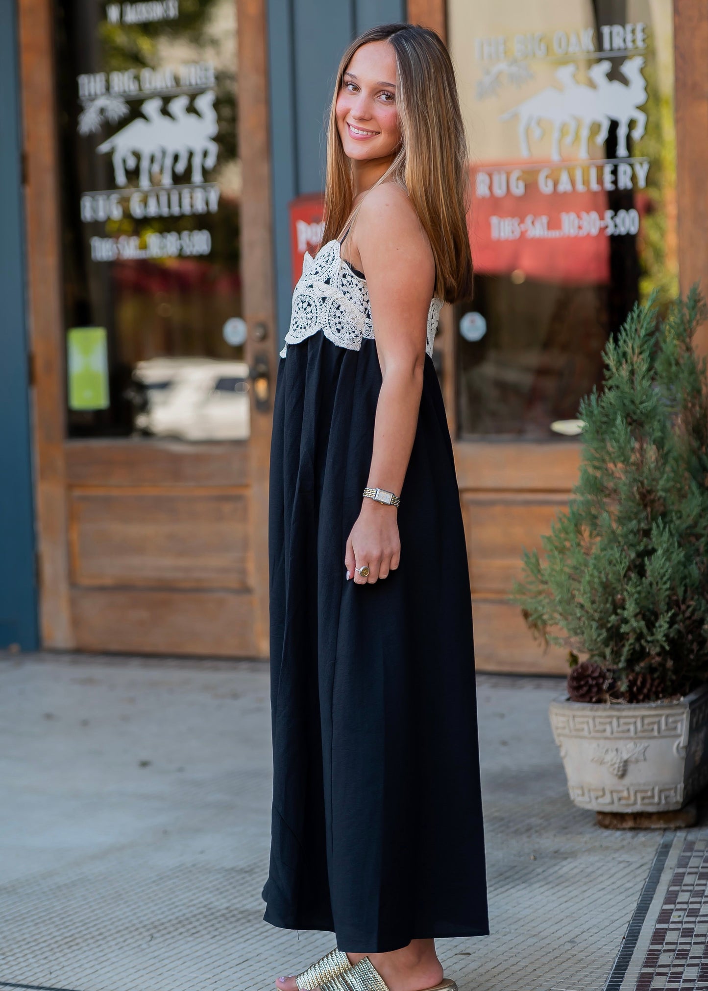 Silverbrook Crochet Lace Midi Dress