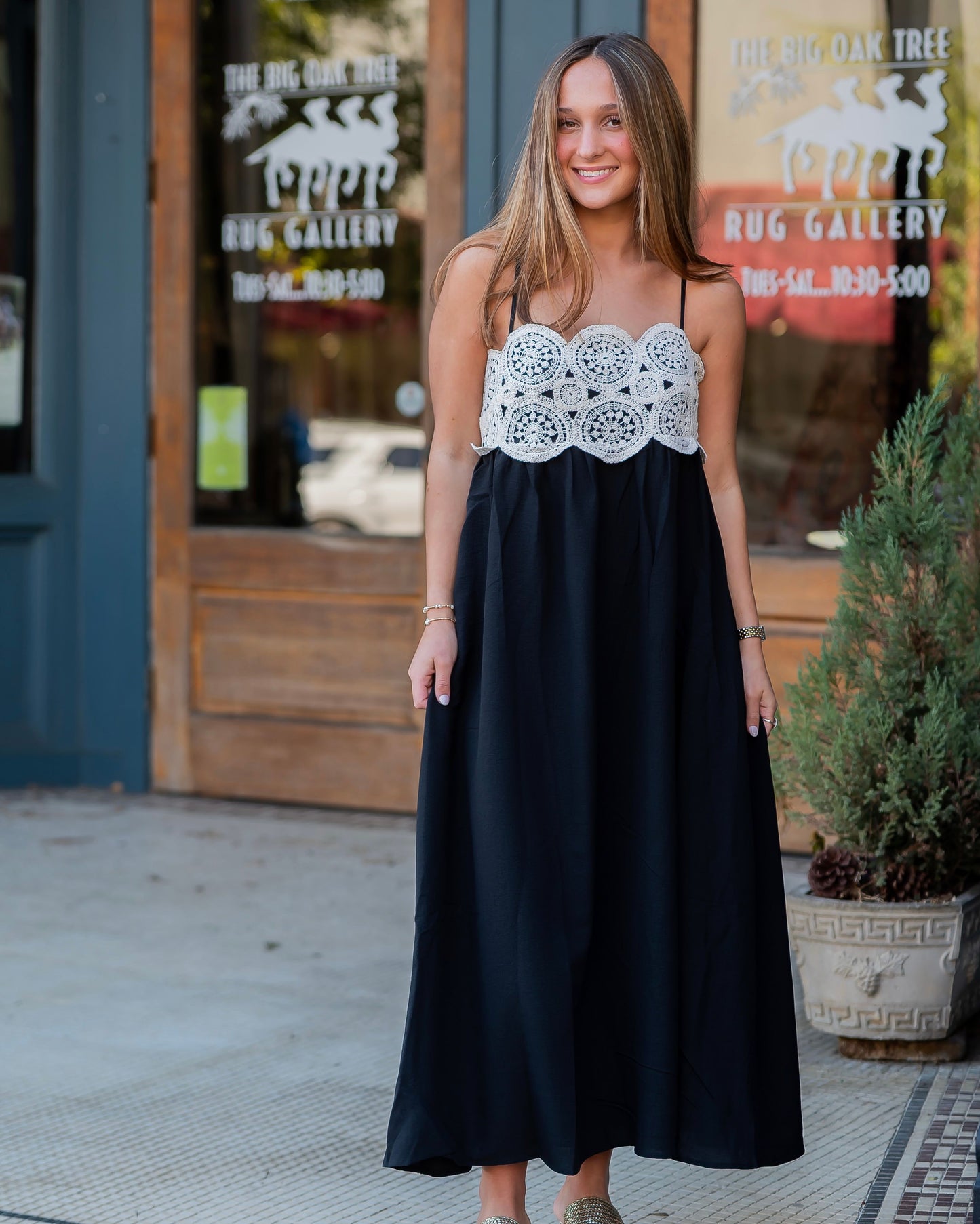 Silverbrook Crochet Lace Midi Dress