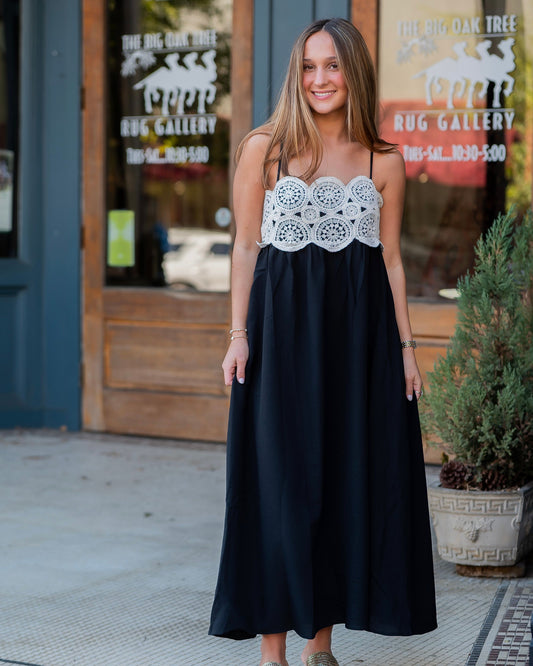 Silverbrook Crochet Lace Midi Dress