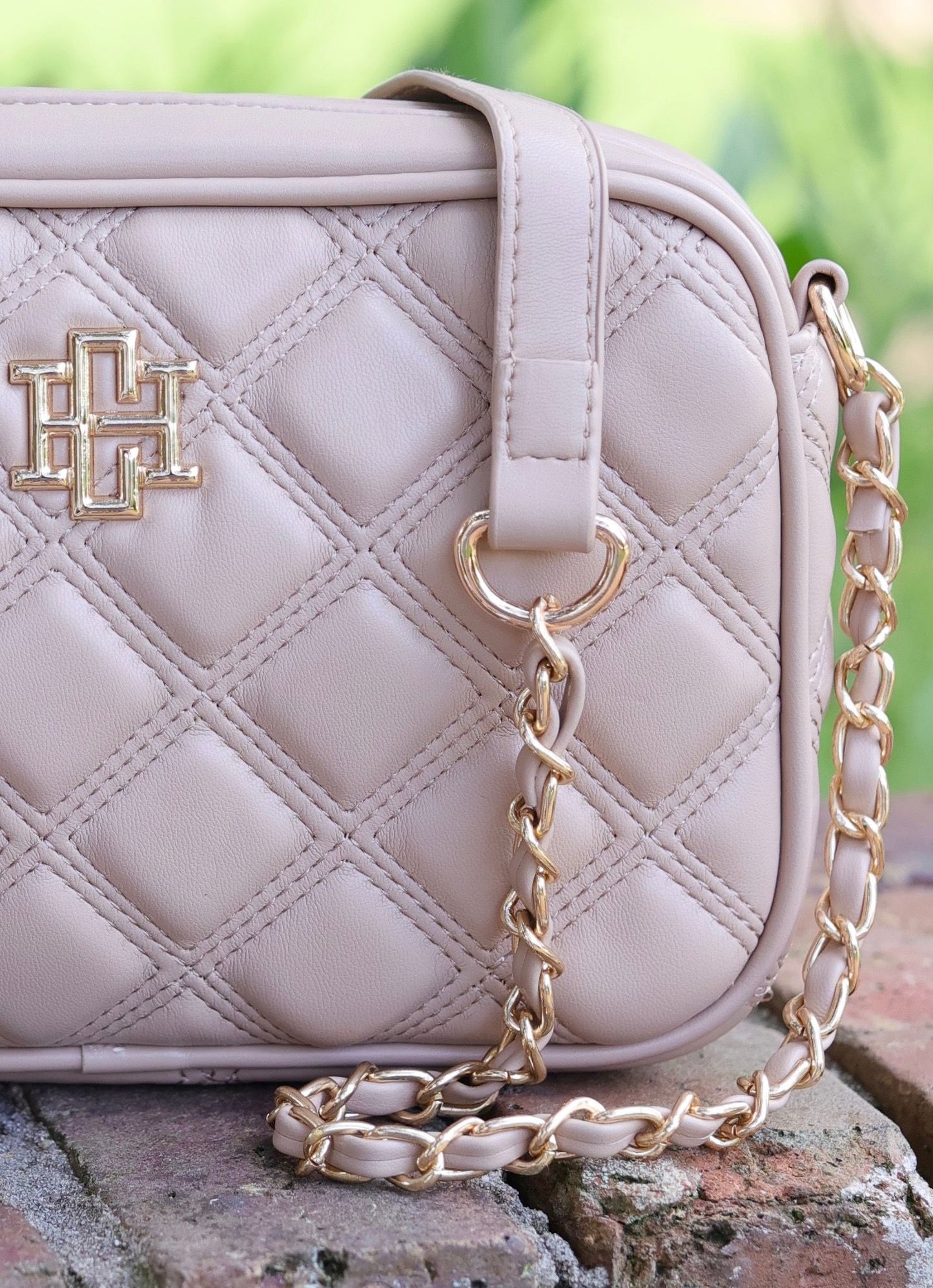 Bryce Crossbody Taupe Quilted DQ