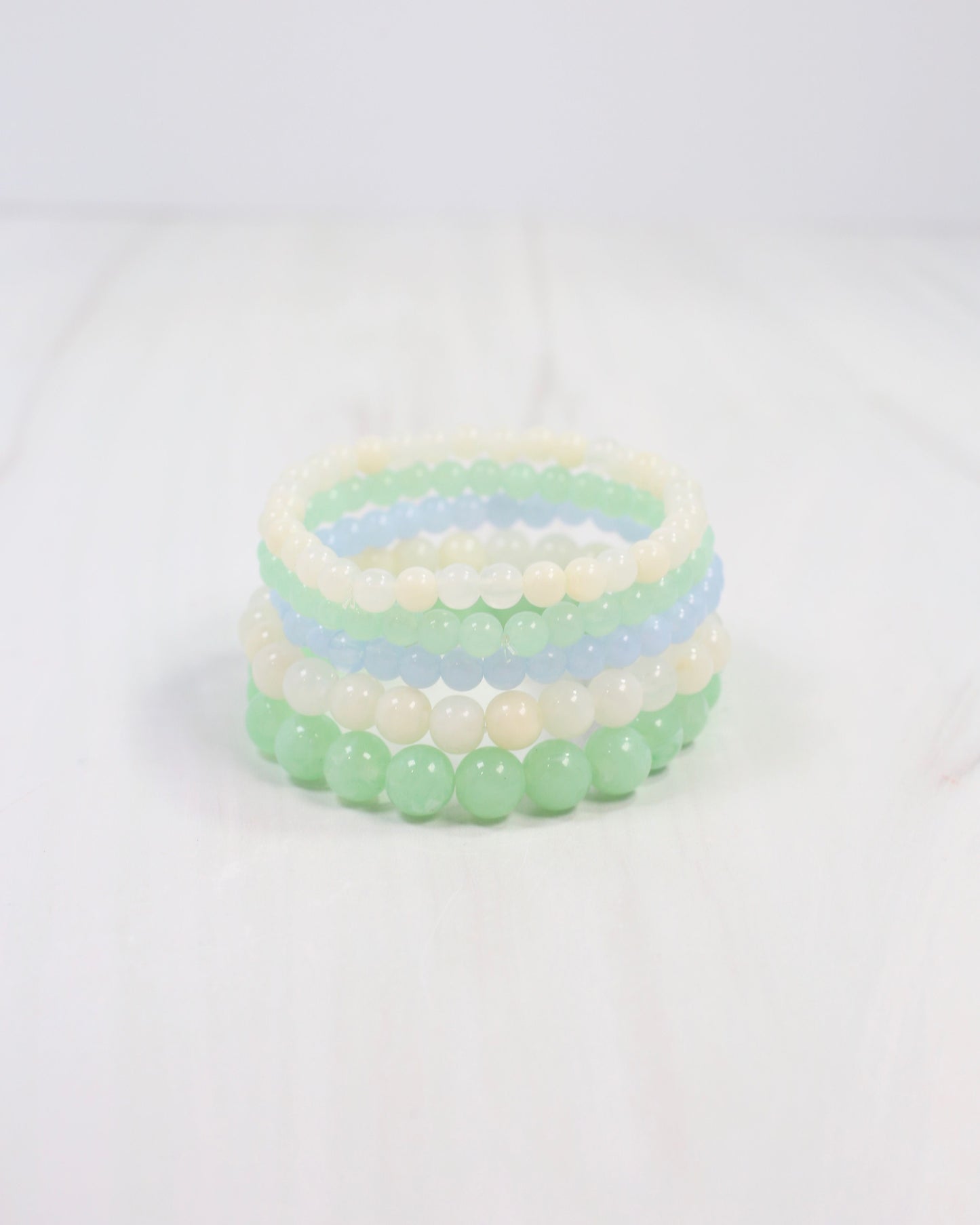 Amherst Beaded Bracelet Set Blue Multi