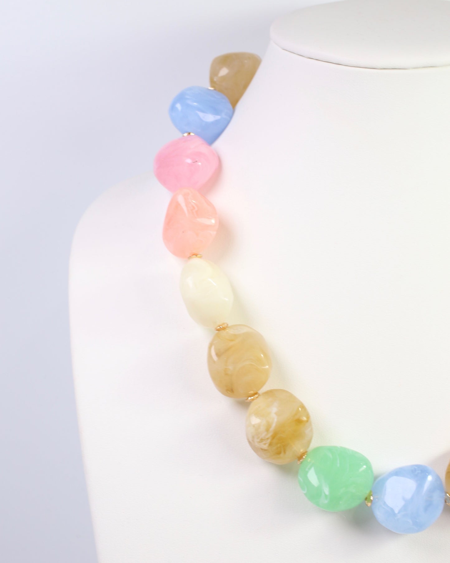 Clarksdale Marble Necklace Light Multi