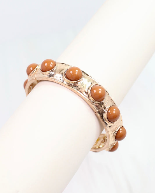 Reagan Stretch Bracelet Taupe