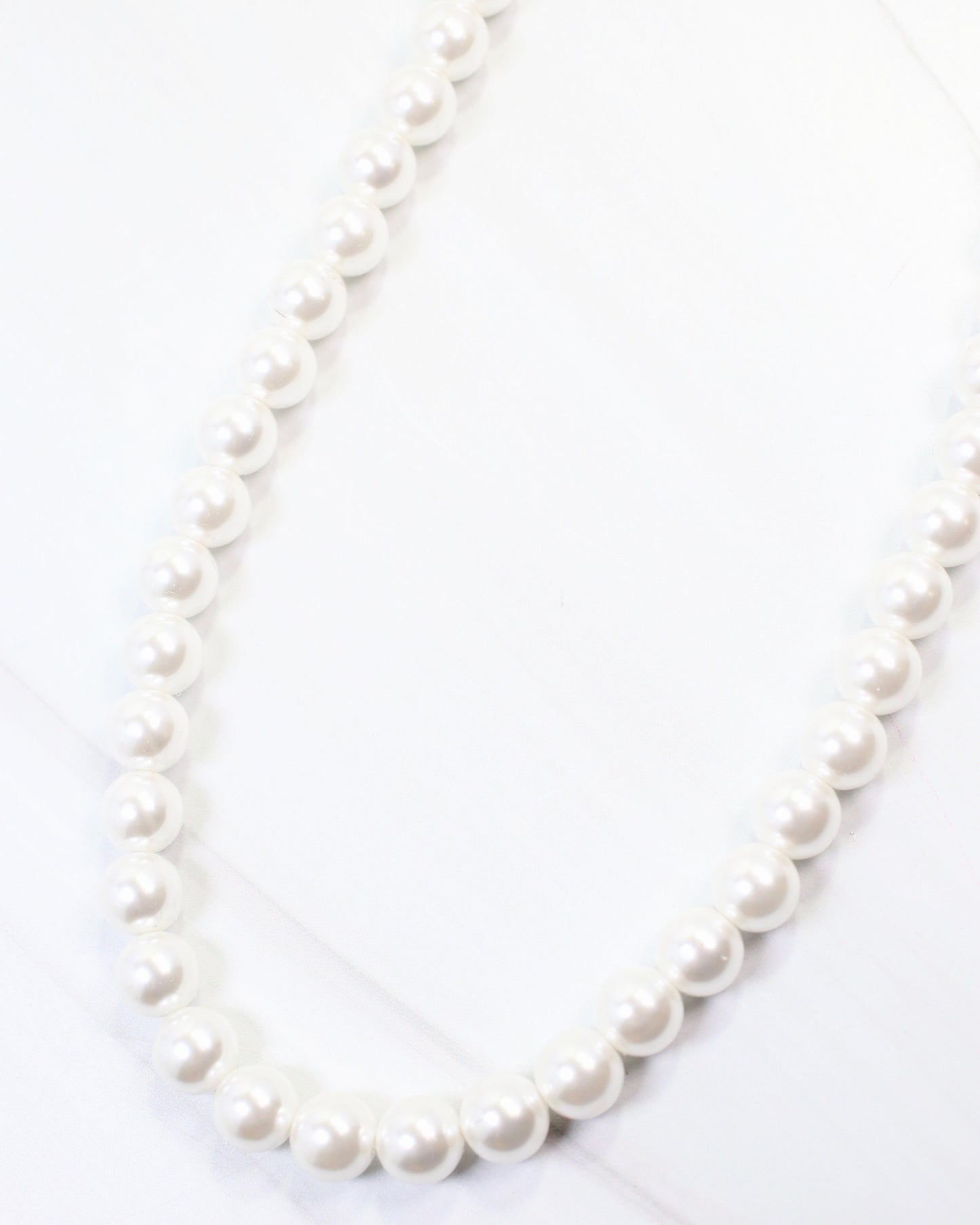 Greenville Pearl Necklace Cream