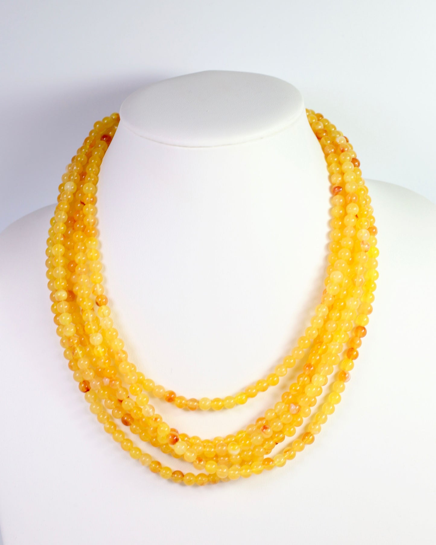Brookline Layered Beaded Necklace Yellow