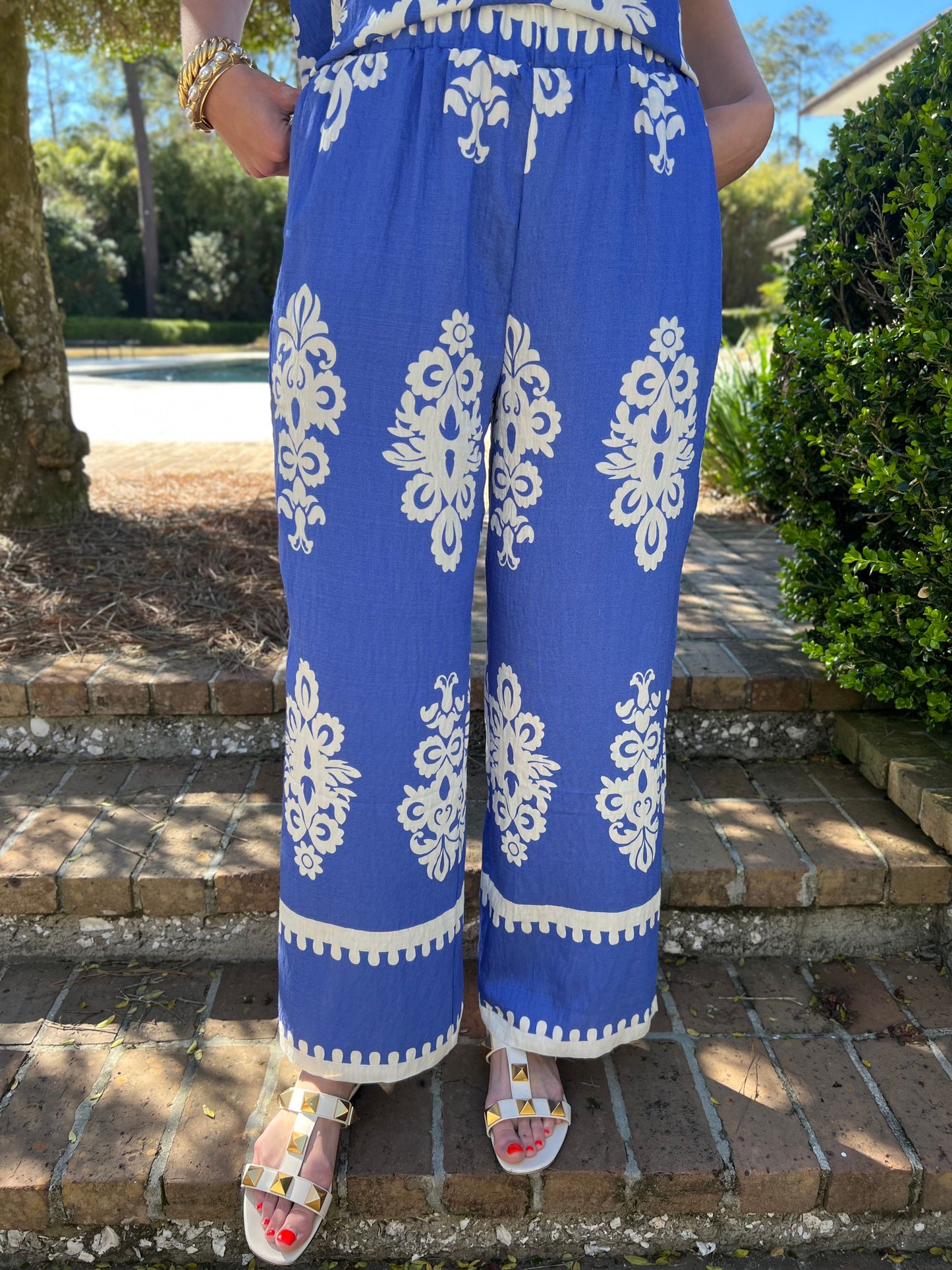 Palmer Venetian Printed Pant Set