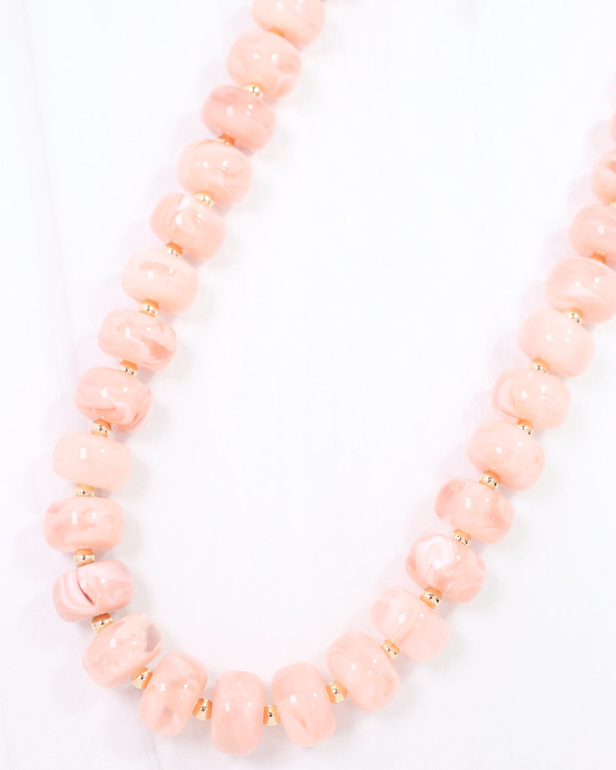 Tanner Beaded Necklace Pink