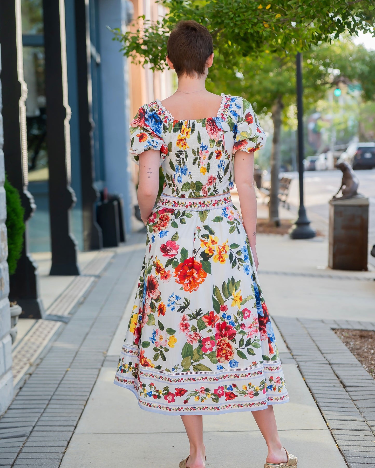 Mary Floral Puff Sleeve Top