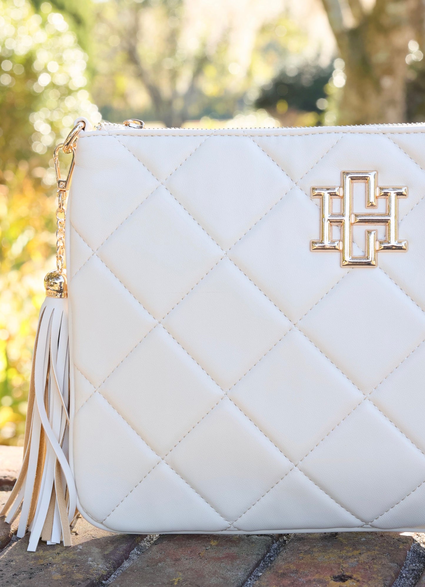 Madelyn Clutch/Crossbody CREAM QUILTED LD