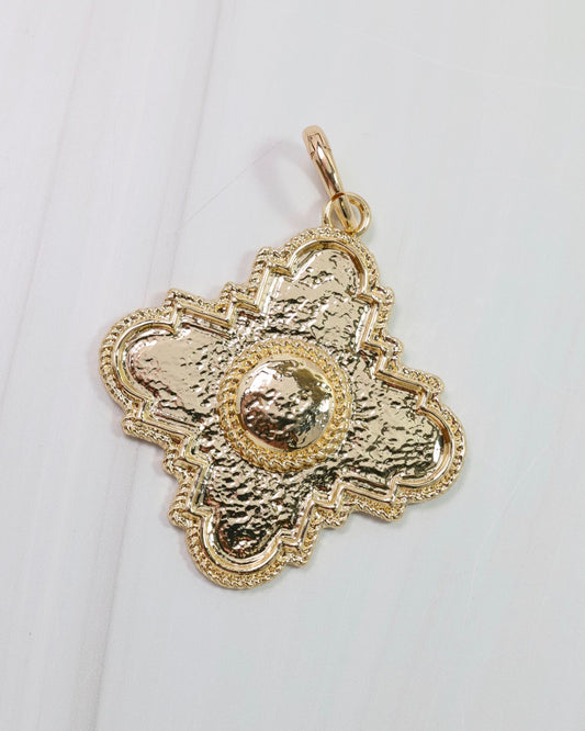 Paloma Cross Charm Gold