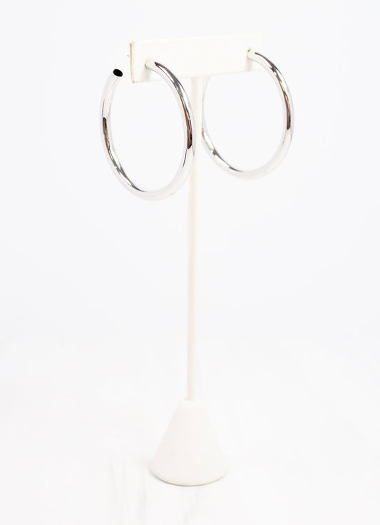 Nielsen Hoop Earring Shiny Silver