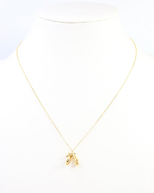Lilllie Ballerina Necklace WR Gold
