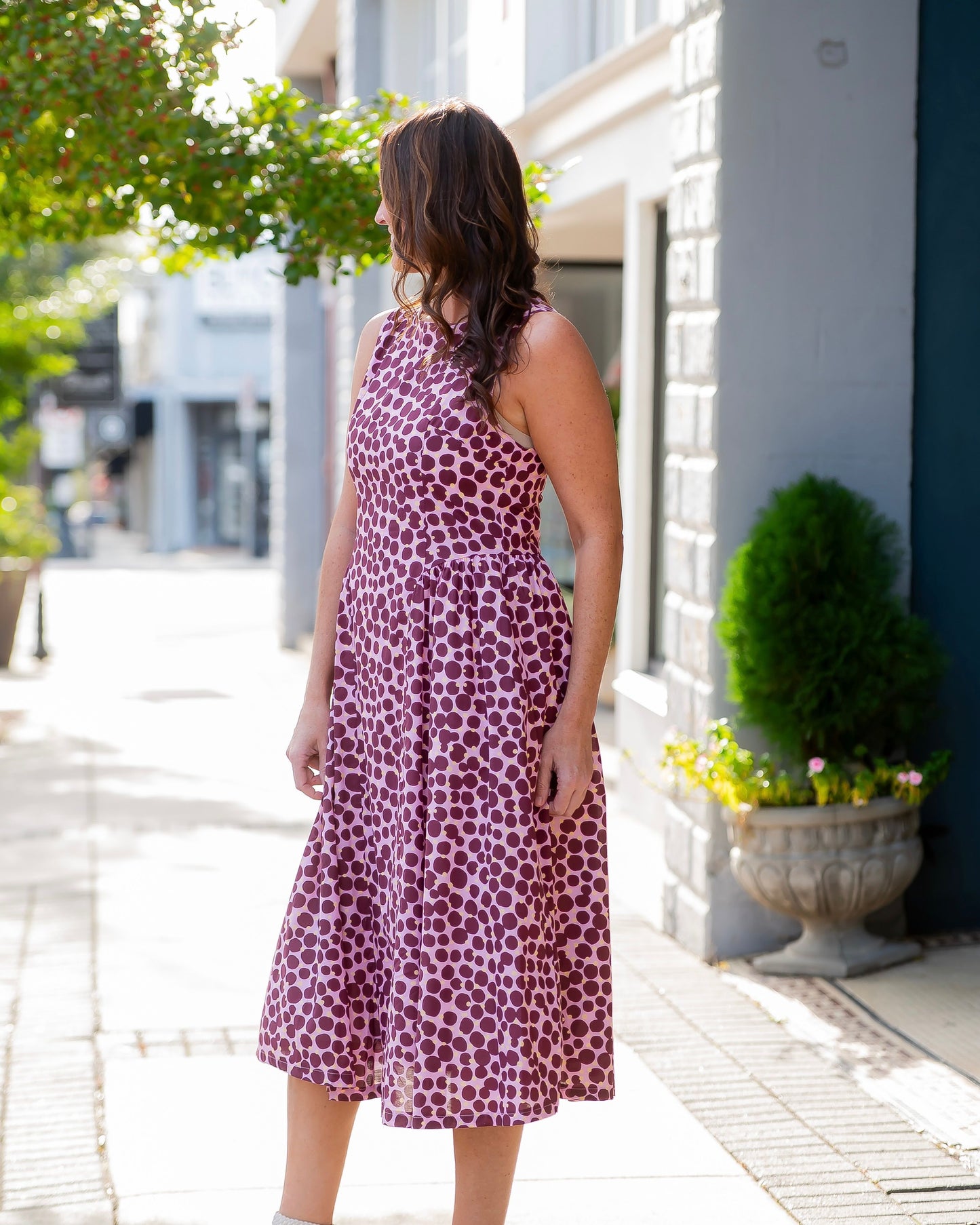 Juniper Sleeveless Polka Dot Dress