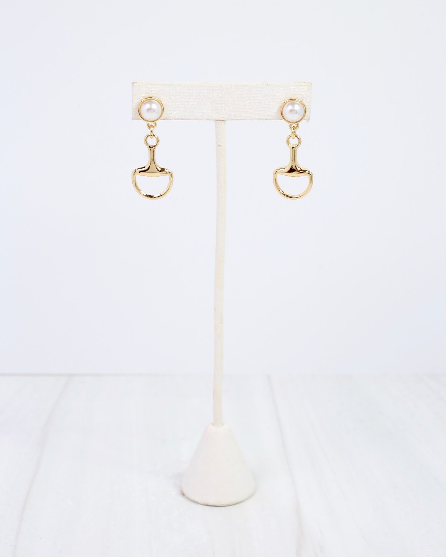 Davis Horsebit Earring Gold