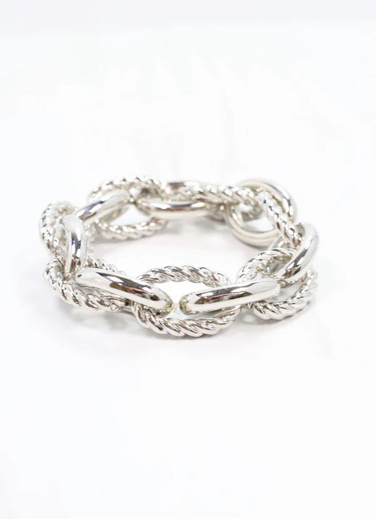 Cates Link Stretch Bracelet SILVER