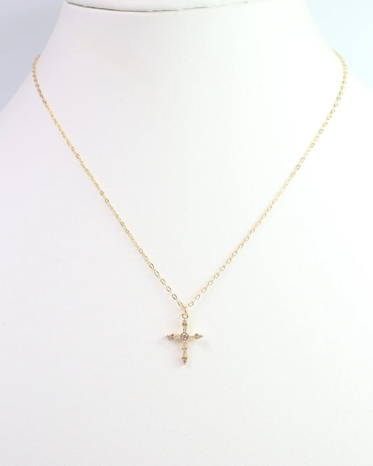 Wilson Cross Necklace Gold