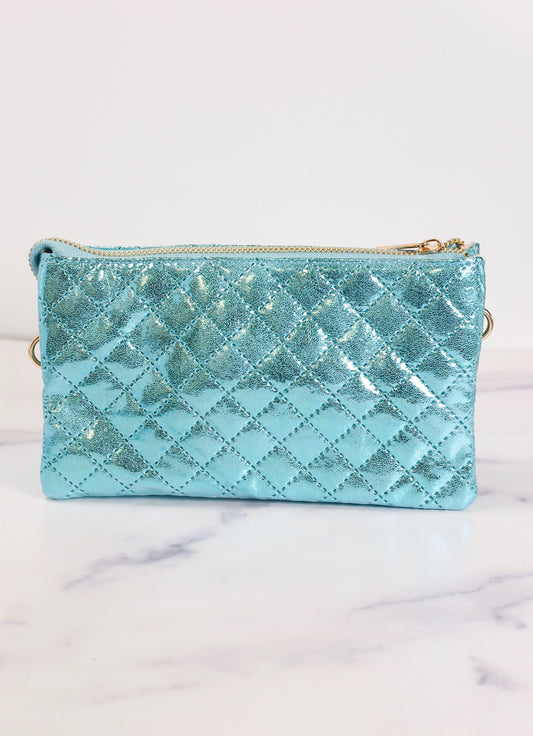 Liz Custom Collection Crossbody Bag Aqua Marine Pop