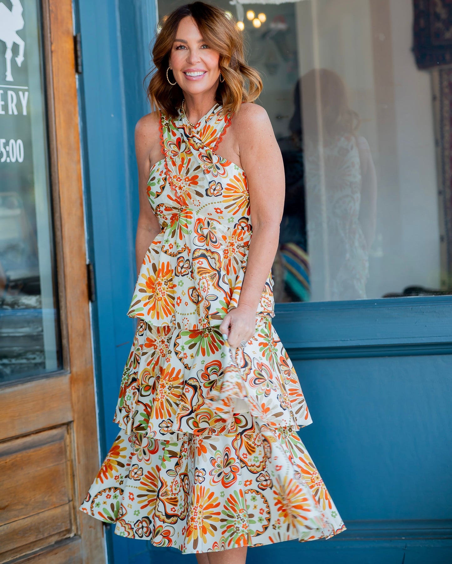 Stonewall Tiered Halter Dress