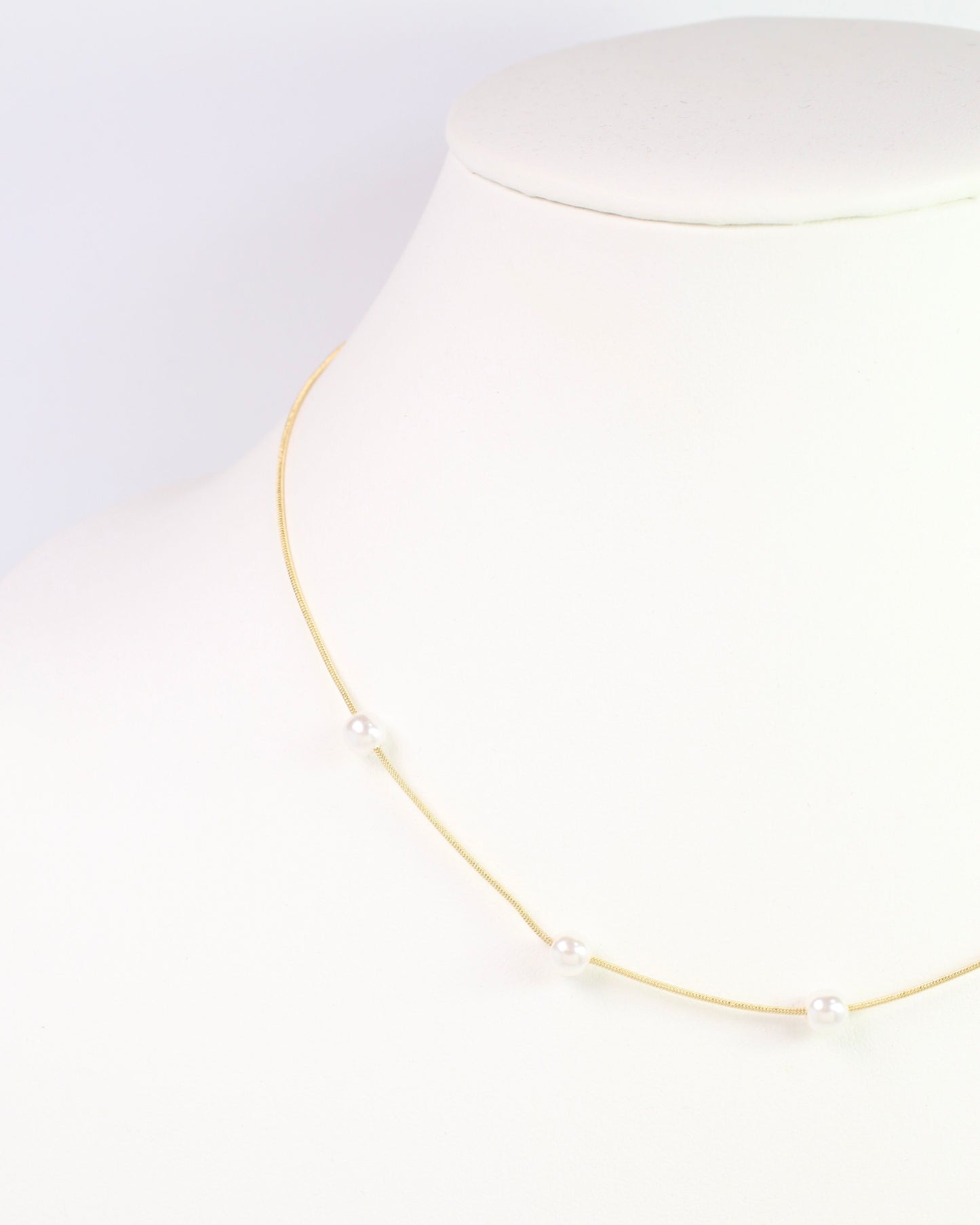 Emiko Pearl Necklace WR Gold