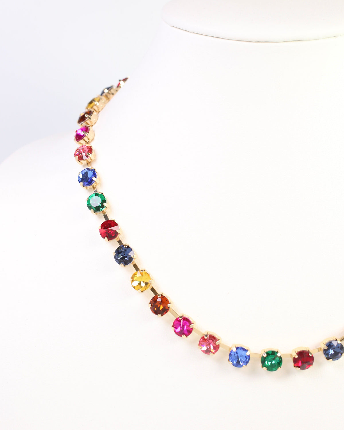 Melville Crystal  Necklace Dark Multi