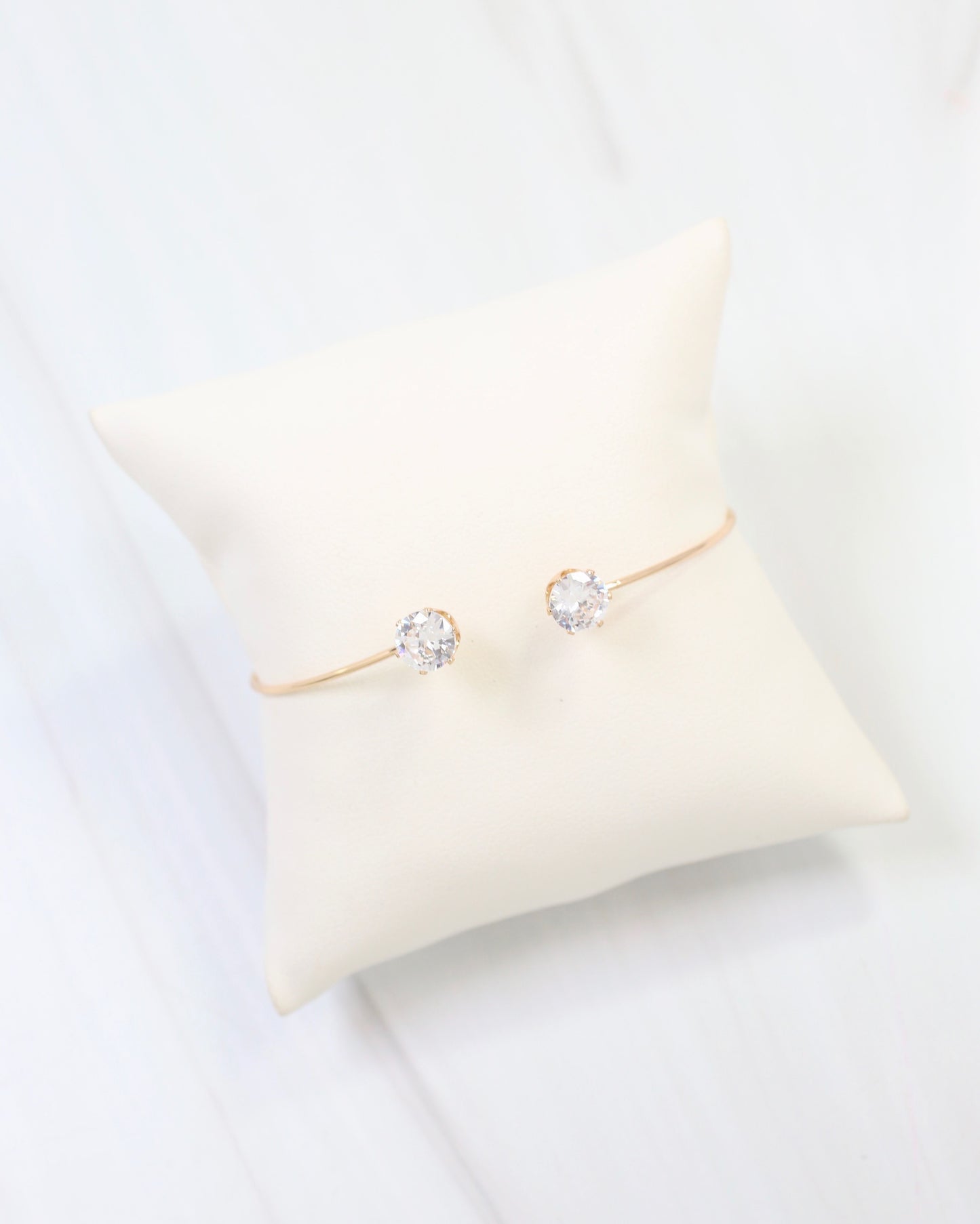 Sturbridge Double CZ Cuff Bracelet Gold