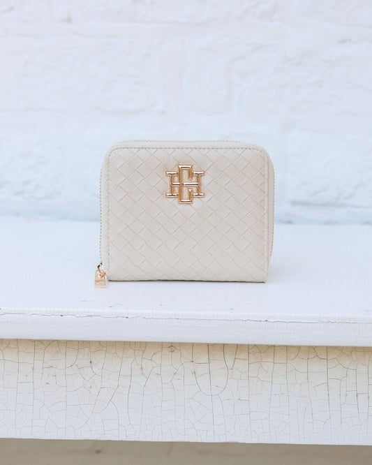 Blakely Wallet Woven Almond