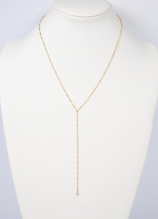 Andes Y Necklace GOLD - Caroline Hill