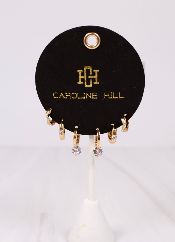Ashmore Earring Set GOLD - Caroline Hill
