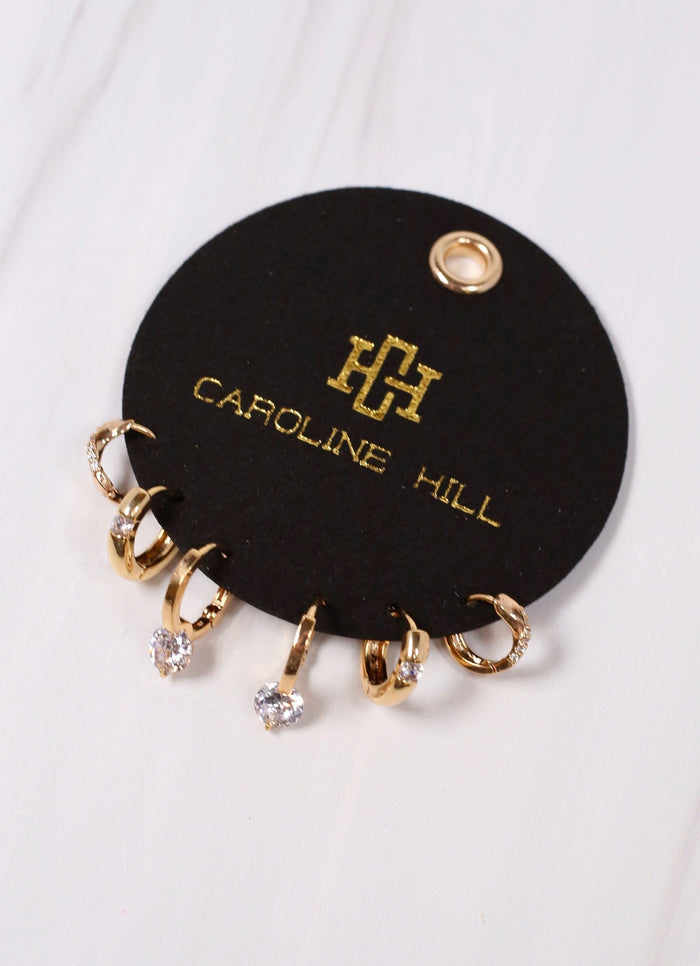 Ashmore Earring Set GOLD - Caroline Hill