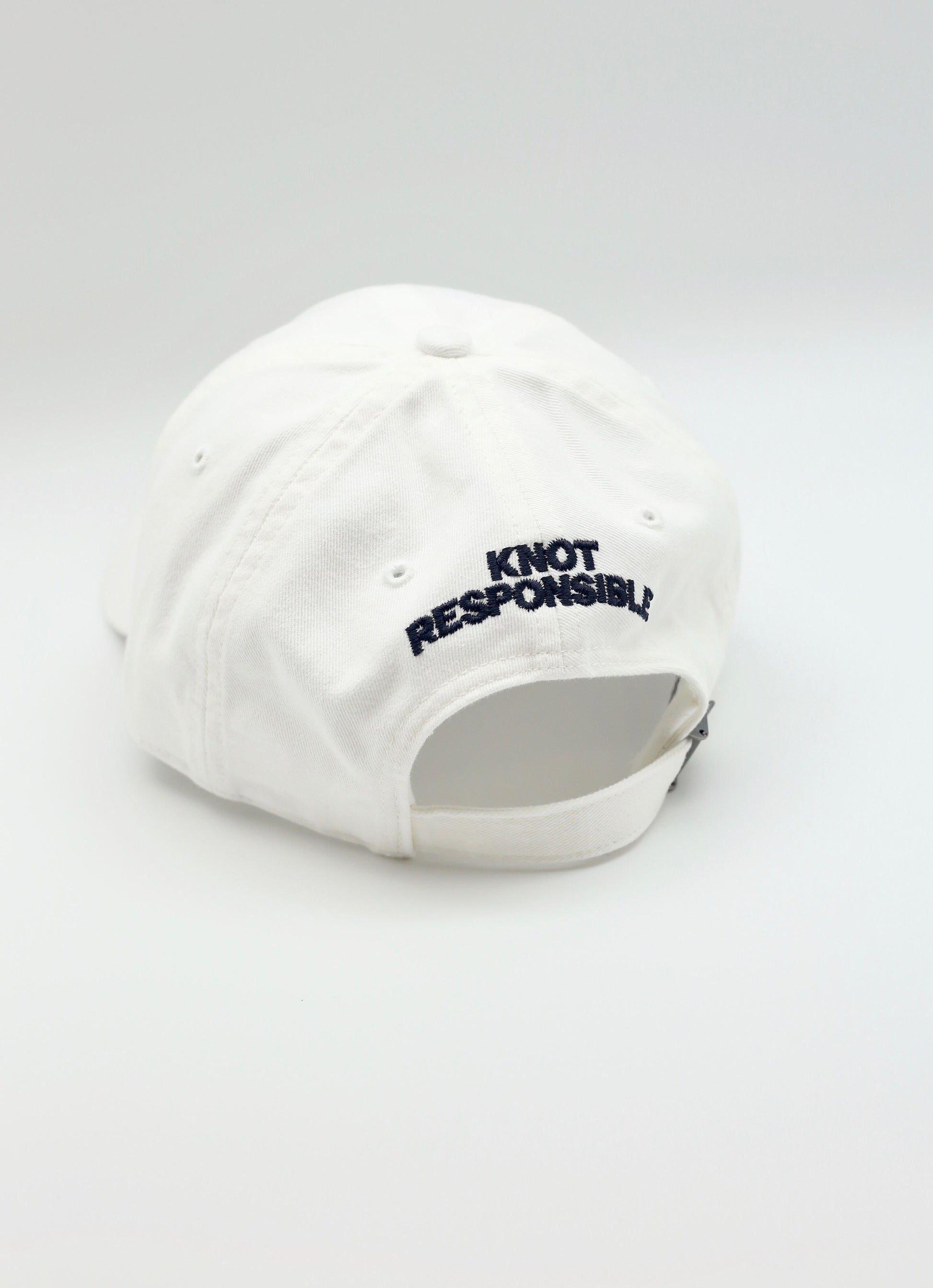 Dad Hat- White/Navy - Caroline Hill