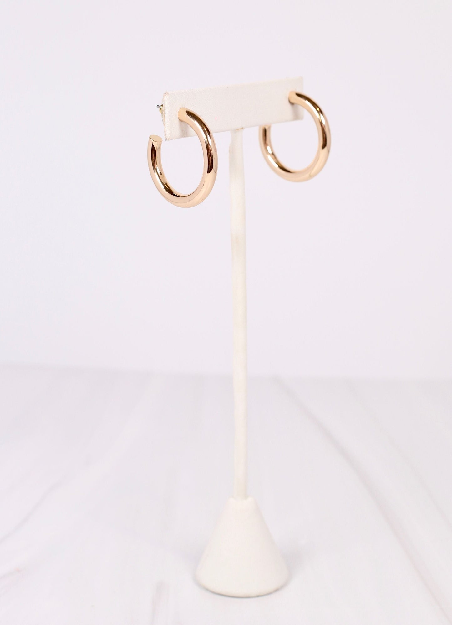 Delia Hoop Earring SHINY GOLD - Caroline Hill