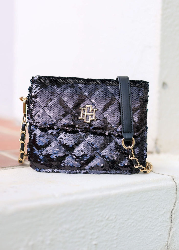 Quinn Quilted Clear Bag BLACK PATENT – Caroline Hill