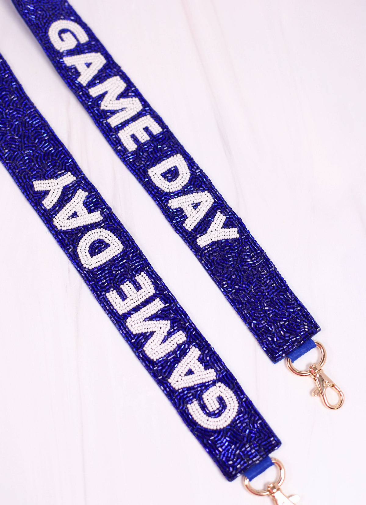 Blue Transparent Mesh-Lined Crossbody Belt Bag - Live Love Gameday
