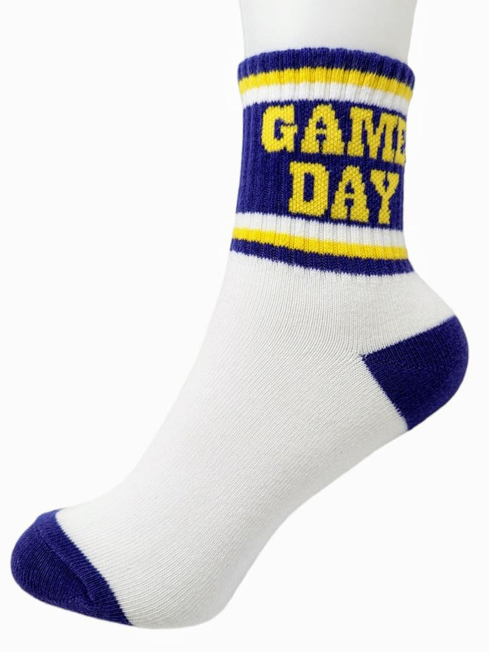 Game Day Socks PURPLE - Caroline Hill