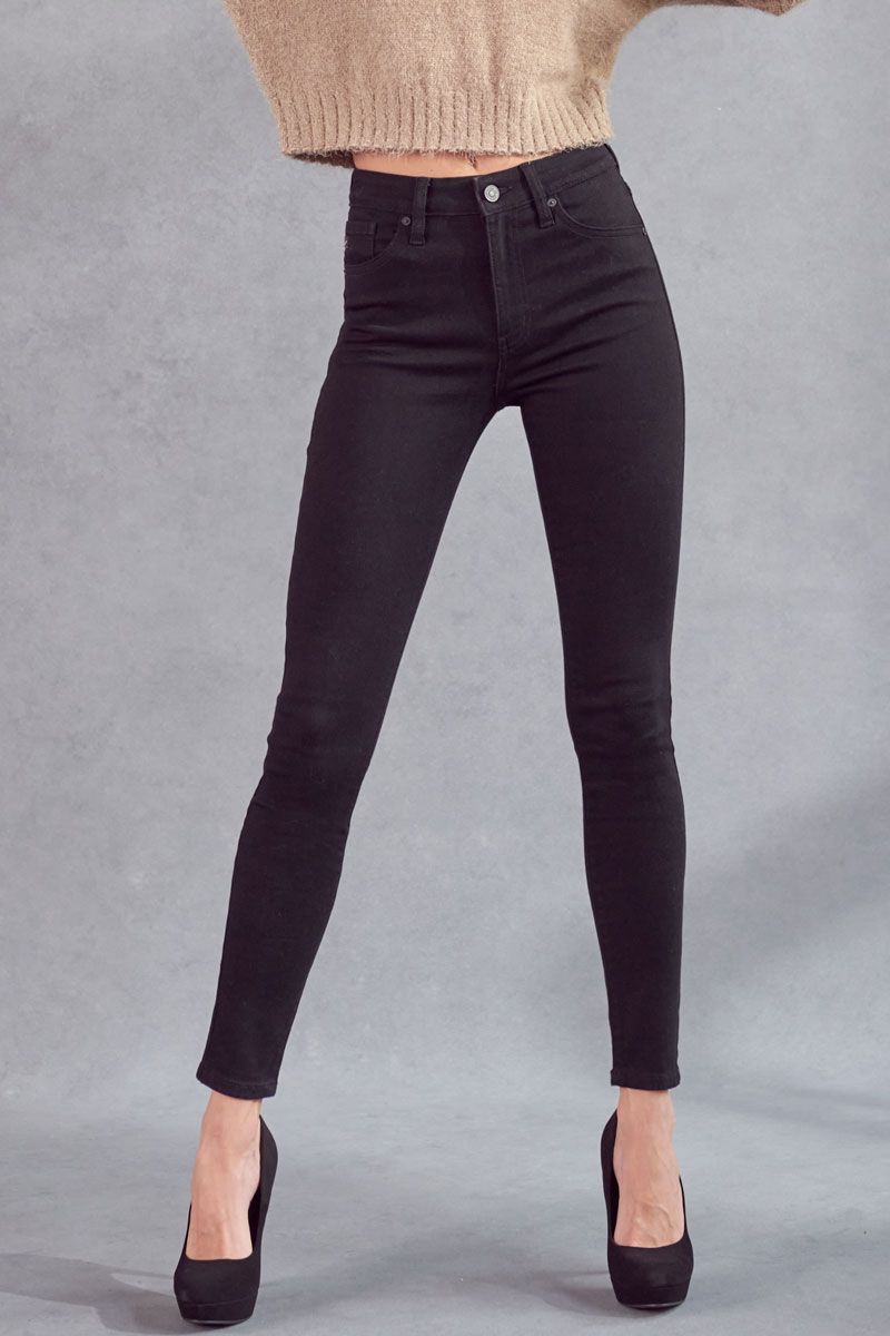 Groove Black Skinny High Rise Kancan - Caroline Hill