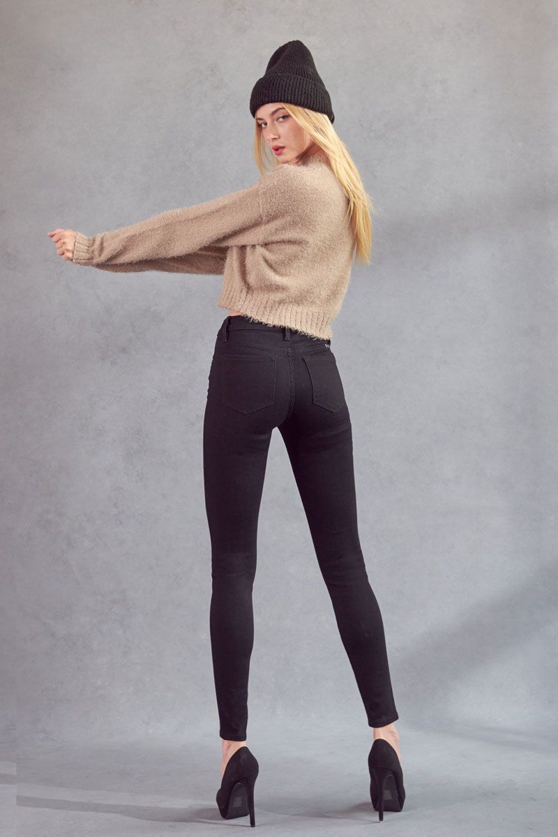 Groove Black Skinny High Rise Kancan - Caroline Hill