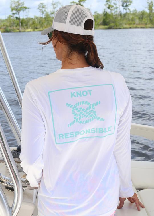 Island Collection Classic Logo Long Sleeve - Aqua - Caroline Hill