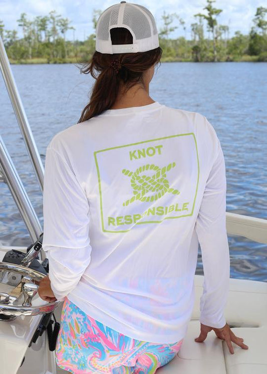 Island Collection Classic Logo Long Sleeve - Lime - Caroline Hill