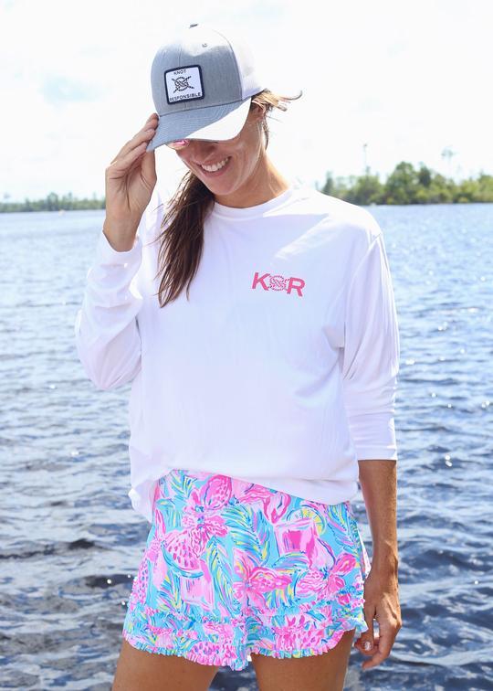 Island Collection Classic Logo Long Sleeve - Pink - Caroline Hill