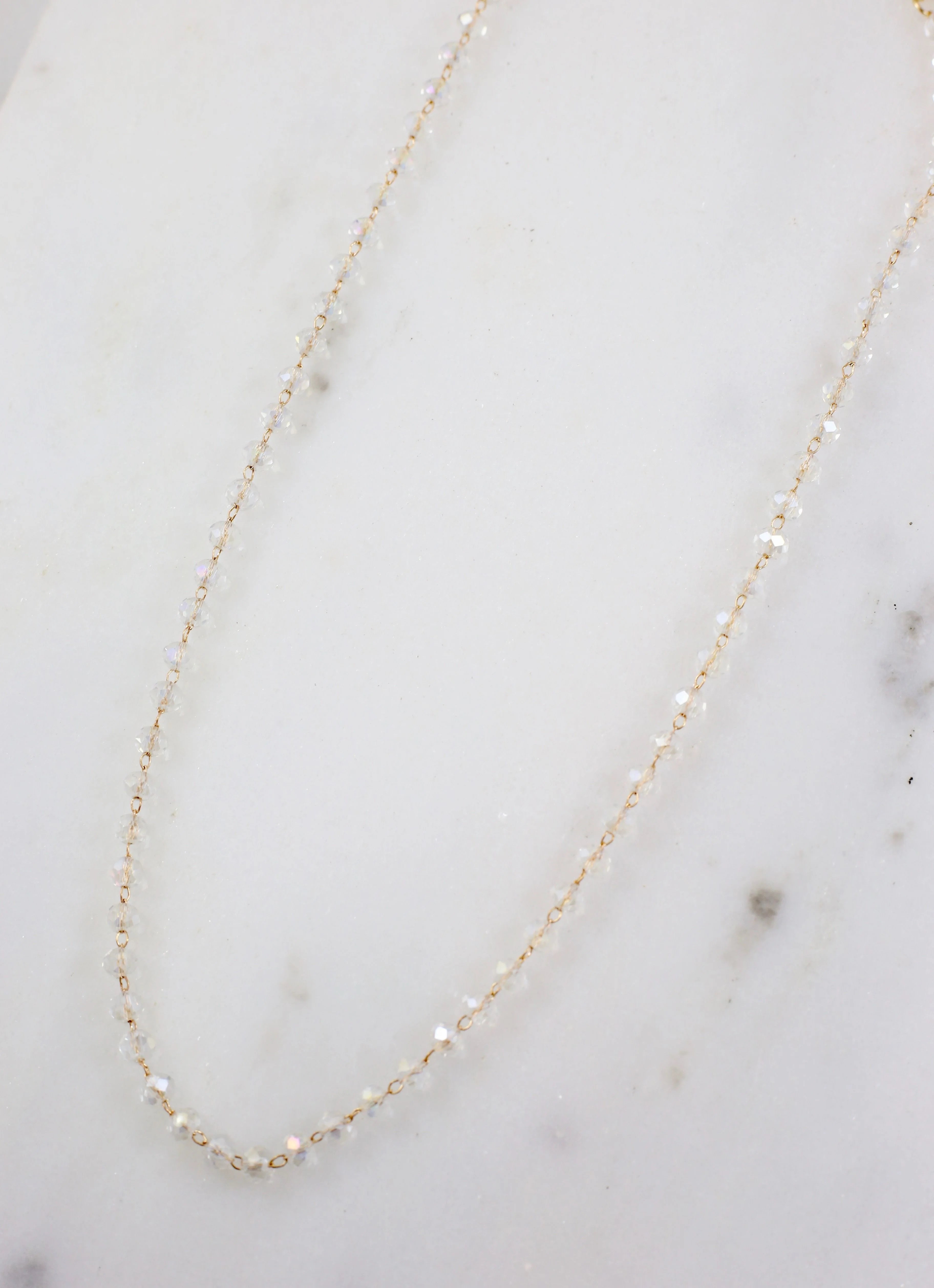 Clear Quartz Birthstone Necklace – April Birthstone Jewellery – Tomm  Jewellery