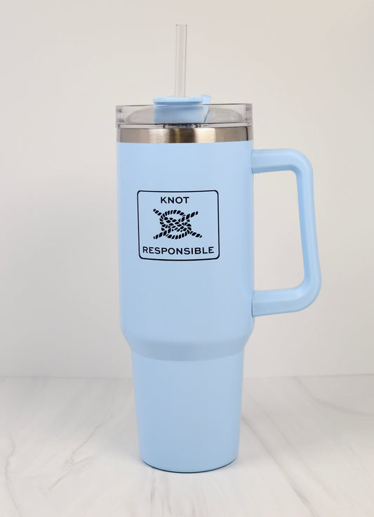 Low Tide 40oz Tumbler- Sky Blue - Caroline Hill