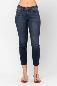 Mid Rise Cropped Relaxed Fit Judy Blue - Caroline Hill