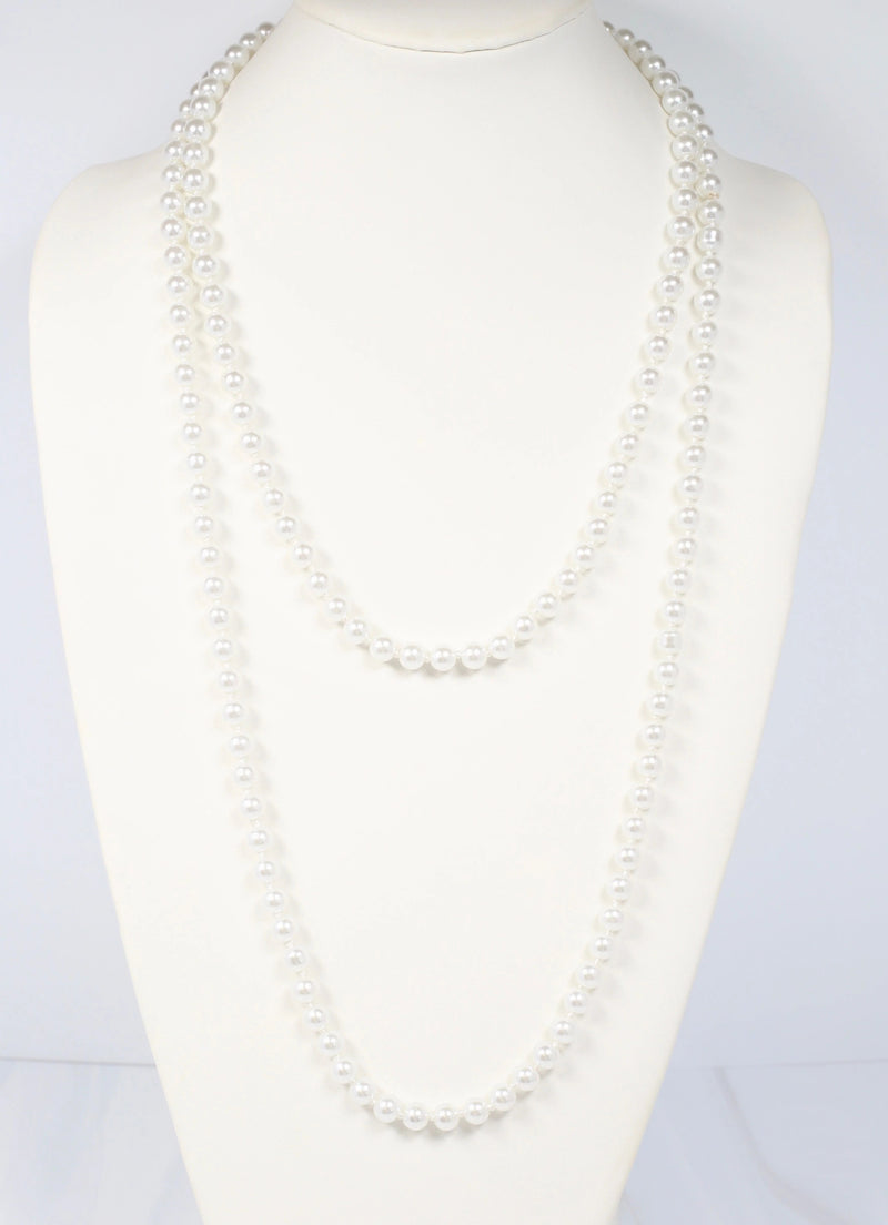 Oliver Long Pearl Necklace PEARL - Caroline Hill