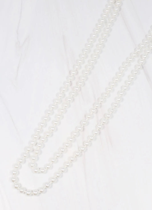 Oliver Long Pearl Necklace PEARL - Caroline Hill