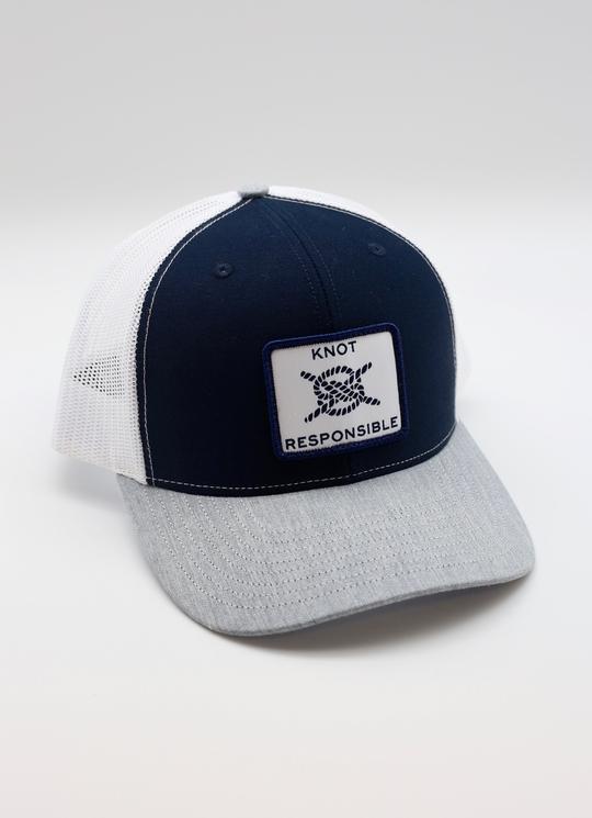 Original Trucker Hat Classic Logo- Navy/White/Grey - Caroline Hill