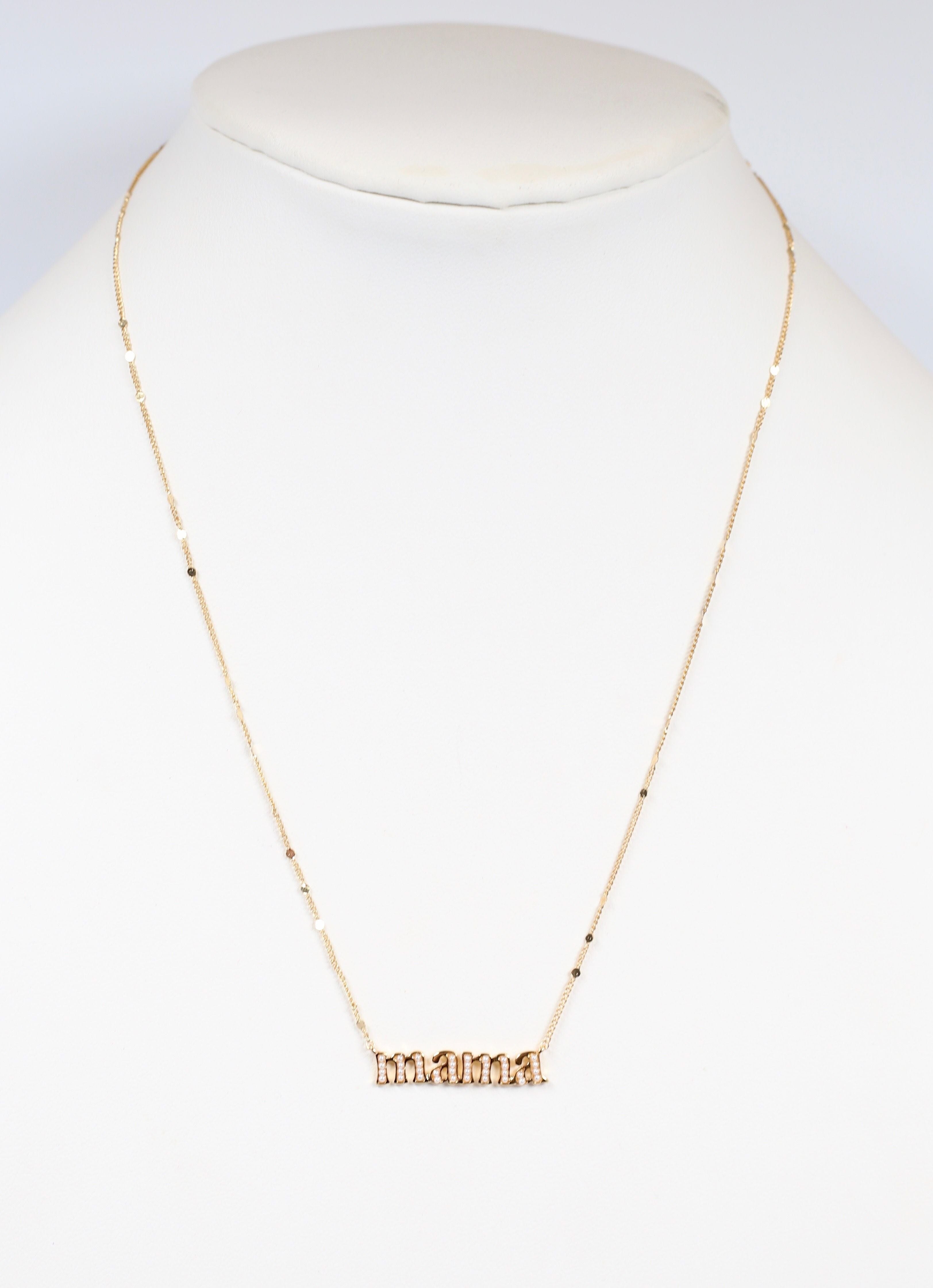 Dropship Benevolence LA Mama Necklace Dainty Necklace, 14k Gold Dipped  Necklaces For Women, Gifts For Mom | 14 Gold Necklace, Mother's Necklace,  Necklaces For Mom, Designed In California to Sell Online at
