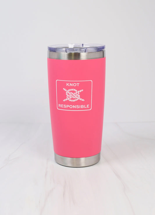 Seaside 20oz Tumbler- Hot Pink - Caroline Hill